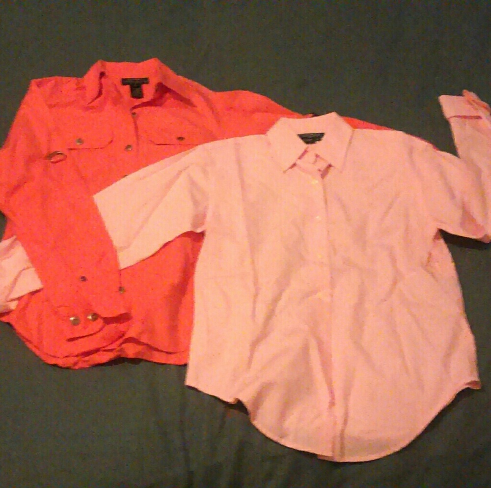 2 Ralph Lauren blouses bundle lot